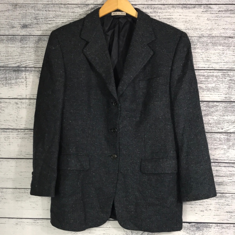 BURBERRY-100%Wool Blazer